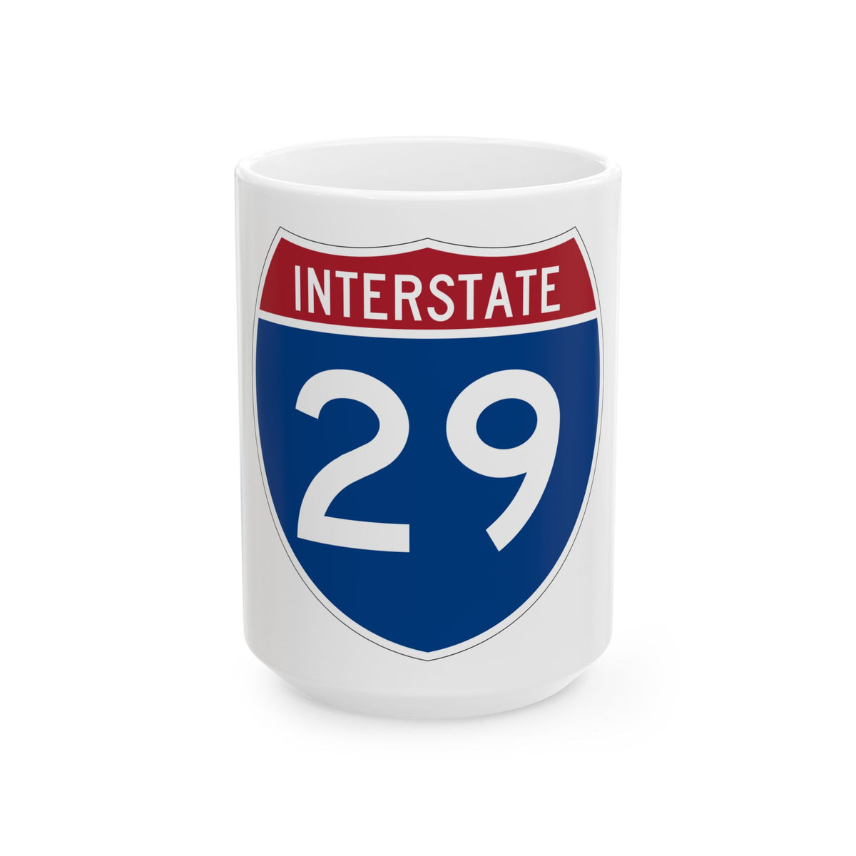 Interstate 29 (U.S. Highways) White Coffee Mug