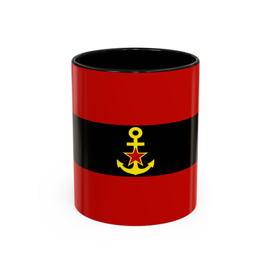 Naval Ensign of Albania 1946 to 1954 - Accent Coffee Mug