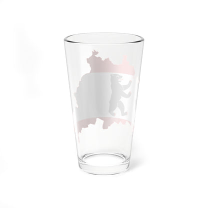 Flag map of Berlin 1990- (Germany) Pint Glass 16oz