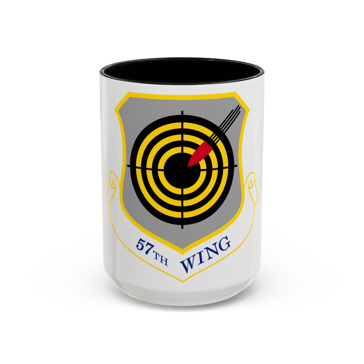 1058px USAF 57th Wing shield (U.S. Air Force) Accent Coffee Mug