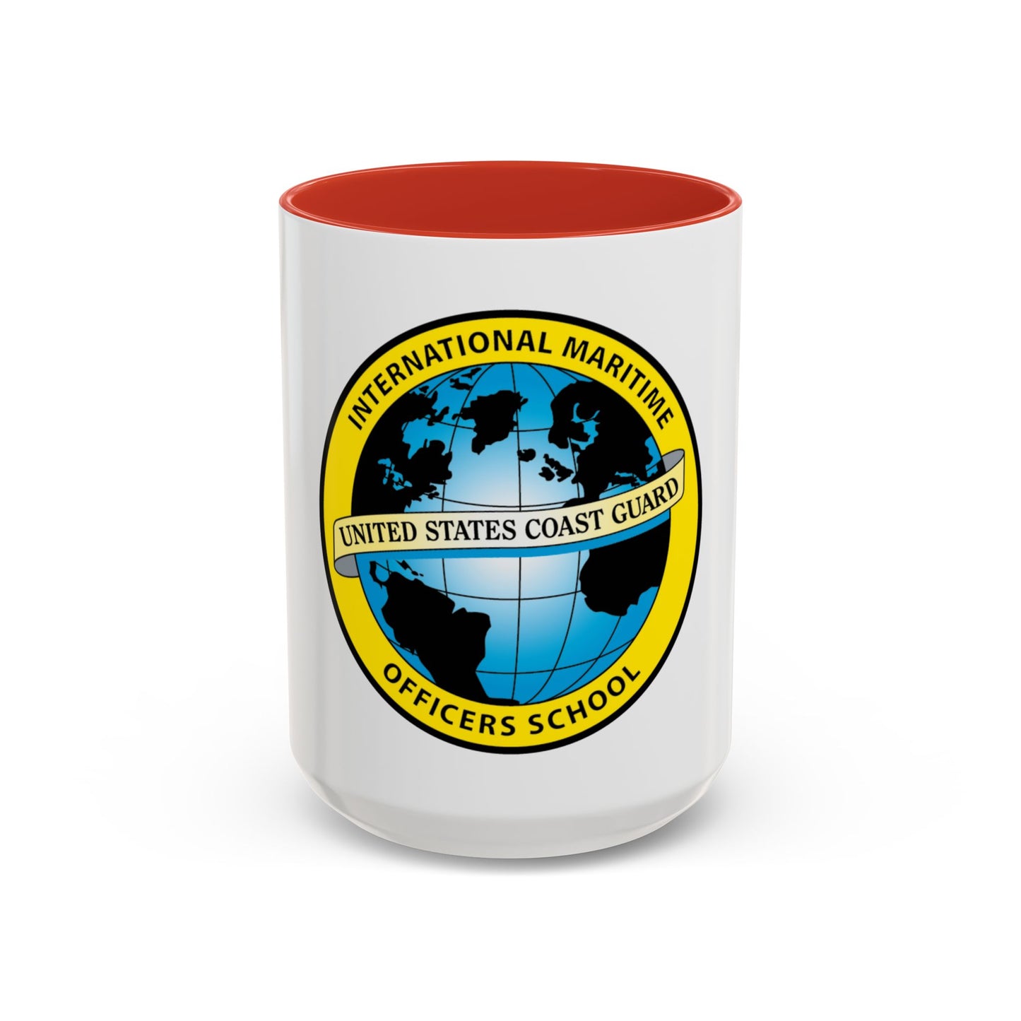 International Maritime Officers School USCG (U.S. Coast Guard) Accent Coffee Mug