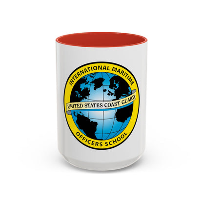 International Maritime Officers School USCG (U.S. Coast Guard) Accent Coffee Mug