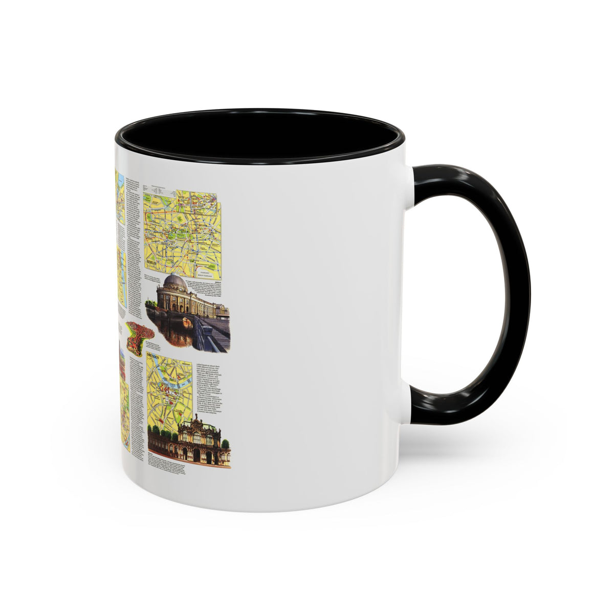Germany - A Traveller's Map (1991) (Map) Accent Coffee Mug