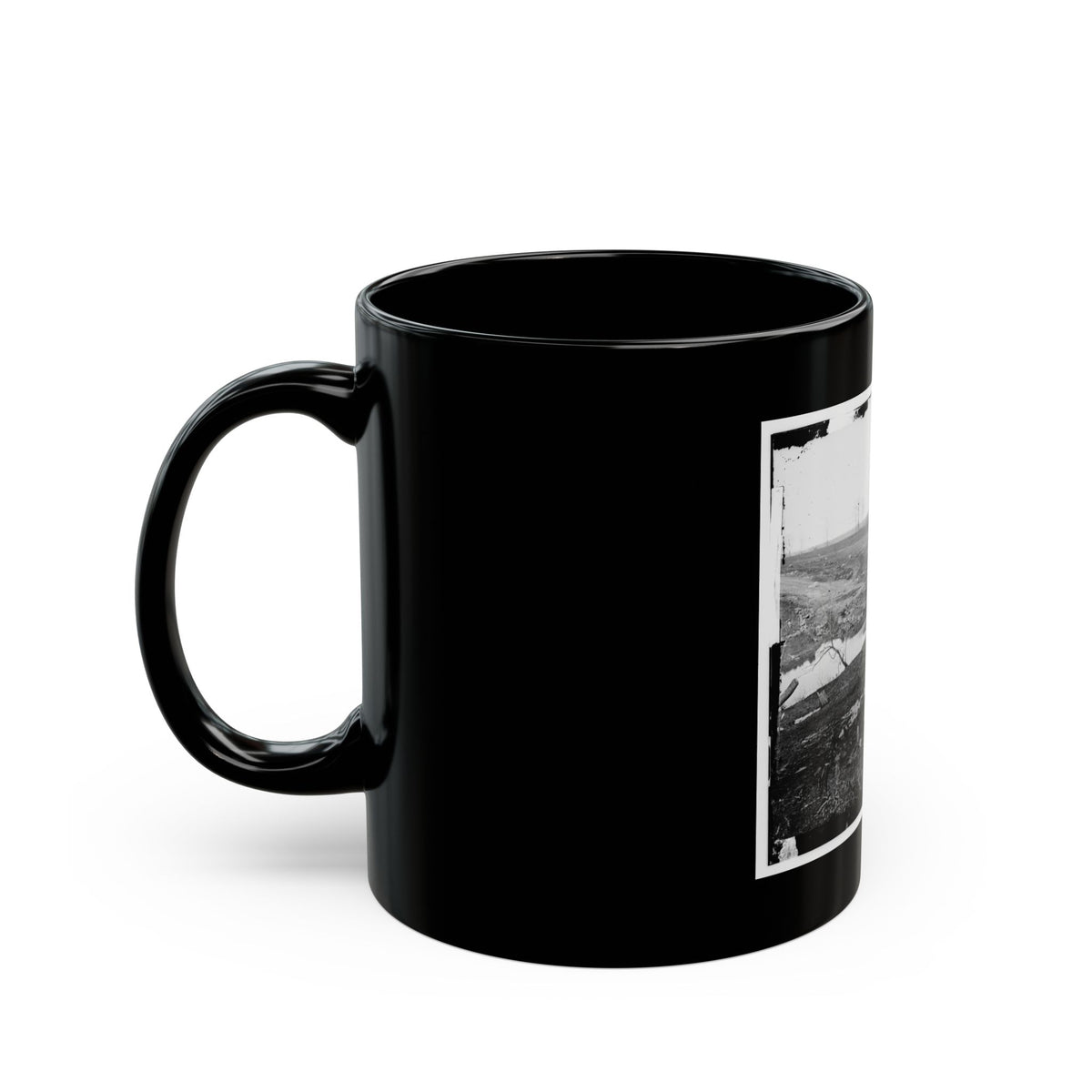 Cub Run, Va.  View With Destroyed Bridge (U.S. Civil War) Black Coffee Mug