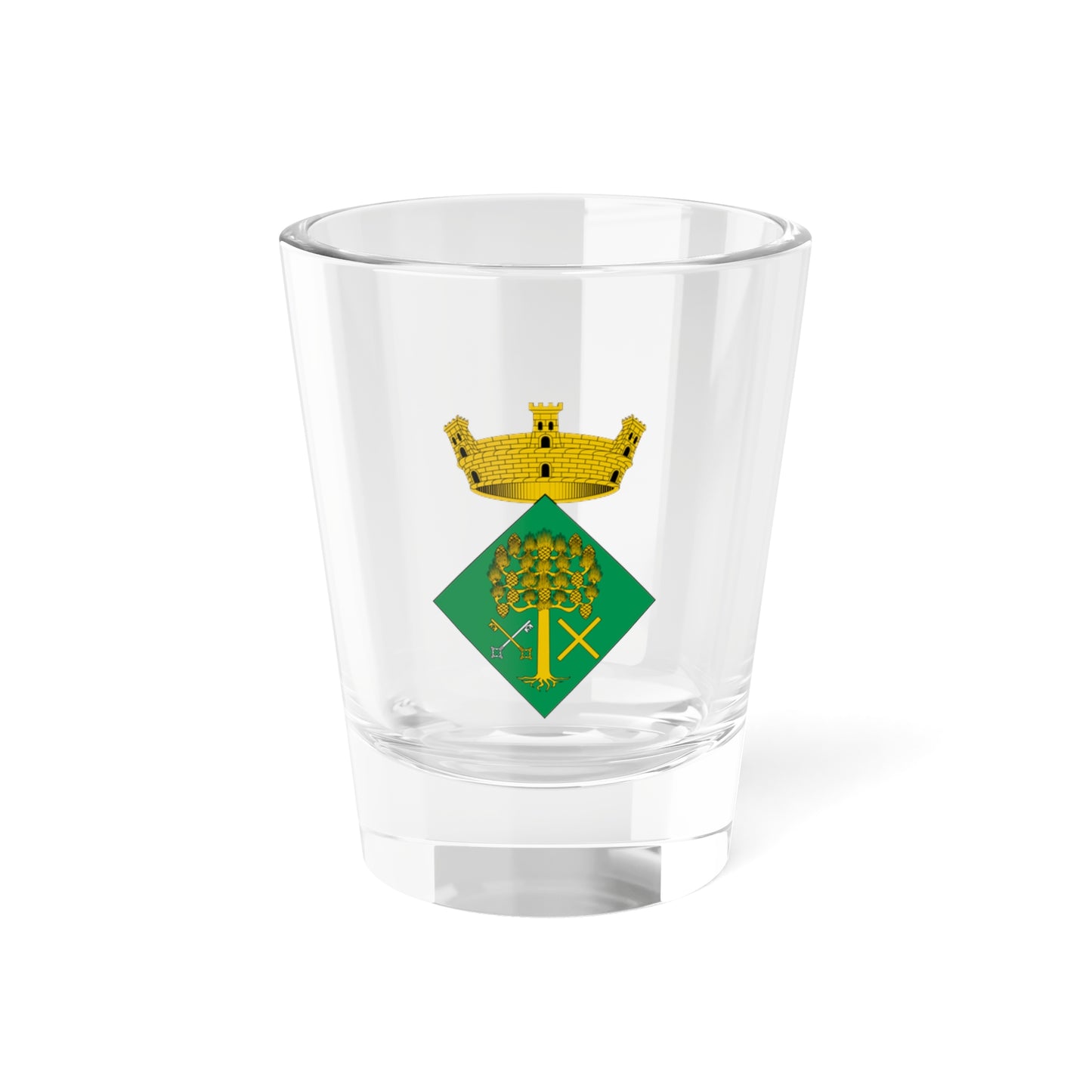 Escut de Bigues i Riells (Spain) (Coat of Arms) Shot Glass 1.5oz