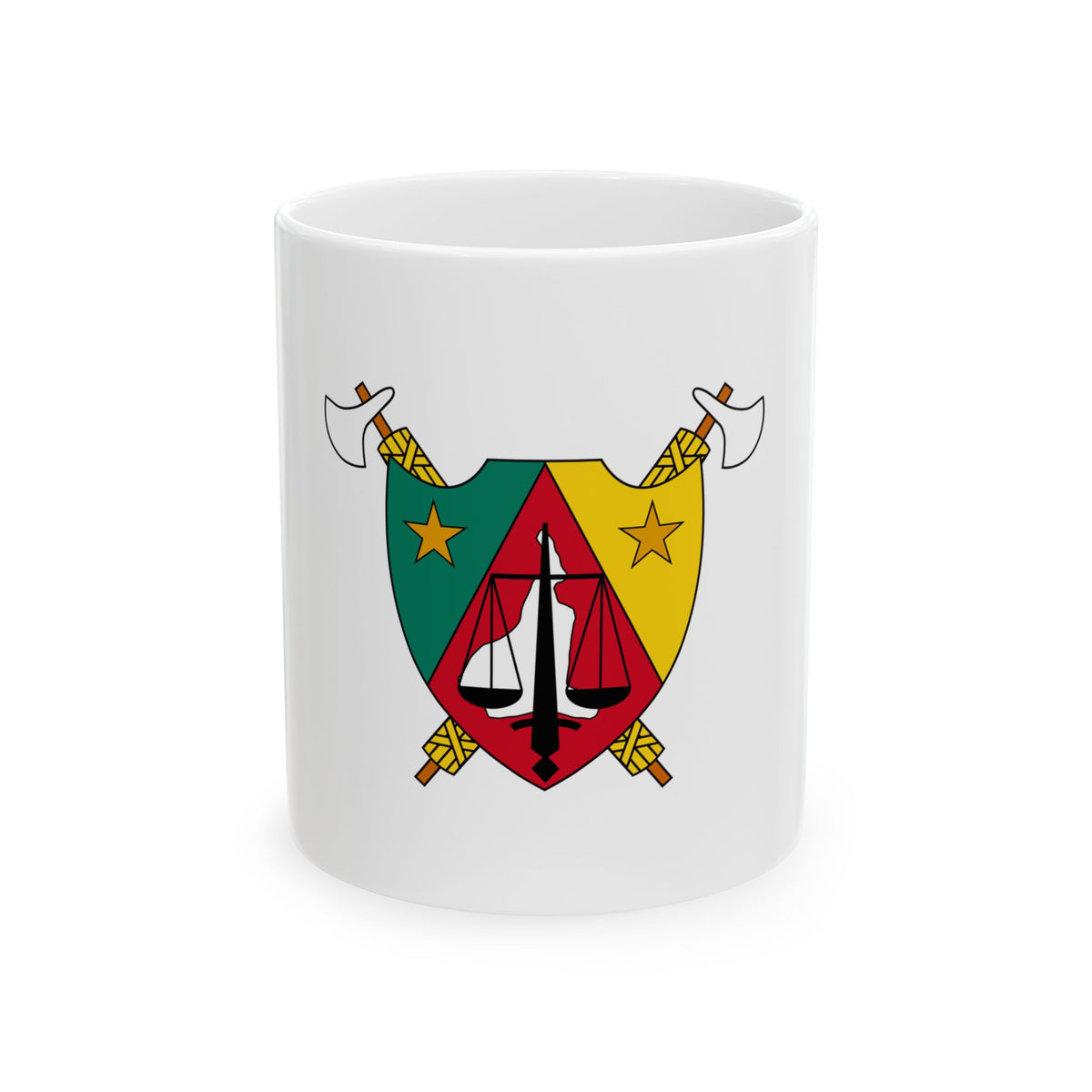 Coat of Arms of Cameroon (1960-1961) - White Coffee Mug