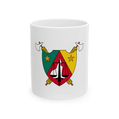 Coat of Arms of Cameroon (1960-1961) - White Coffee Mug