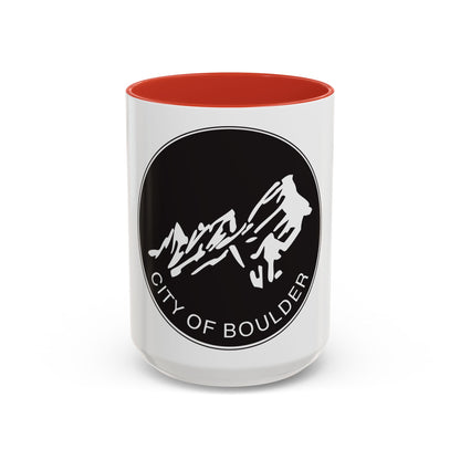 Seal of Boulder Colorado - Accent Coffee Mug