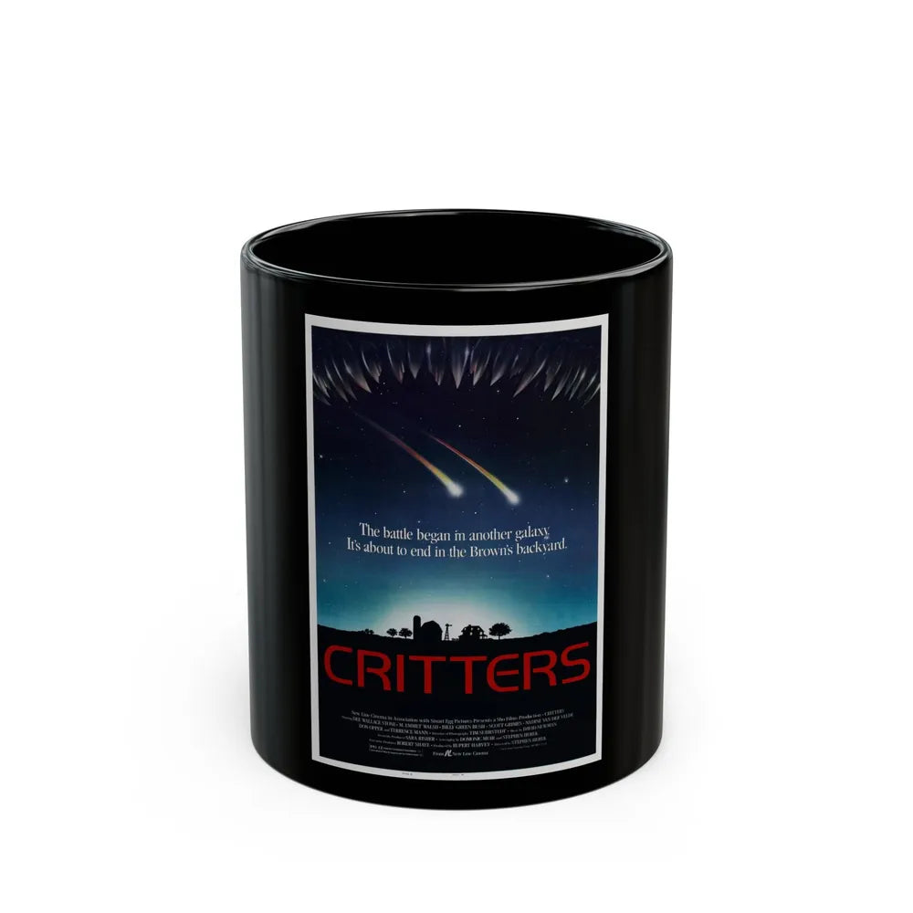 CRITTERS (2) 1986 Movie Poster - Black Coffee Mug-11oz-Go Mug Yourself