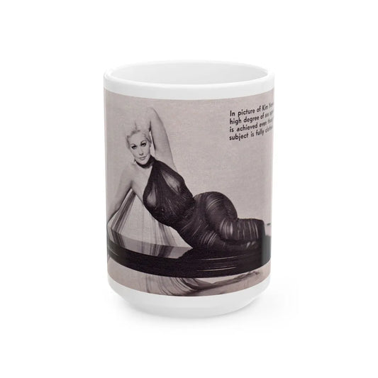 Kim Novak #216 (Vintage Female Icon) White Coffee Mug-15oz-Go Mug Yourself