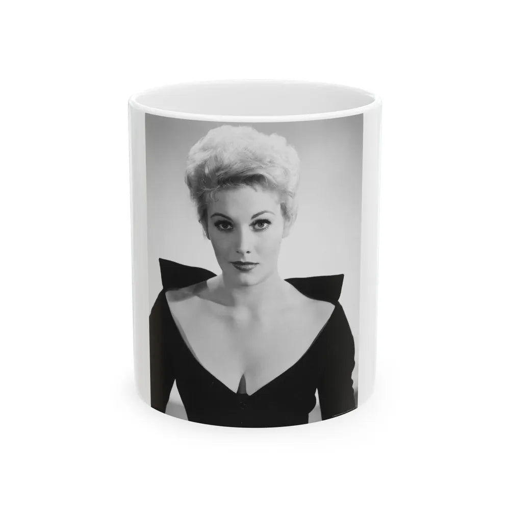 Kim Novak #43 (Vintage Female Icon) White Coffee Mug-11oz-Go Mug Yourself