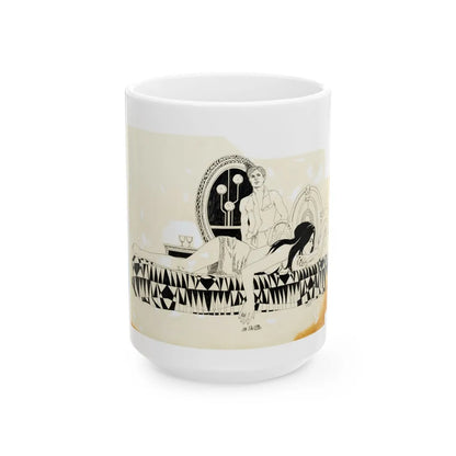 Cosmopolitan Illustration (2) - White Coffee Mug-15oz-Go Mug Yourself