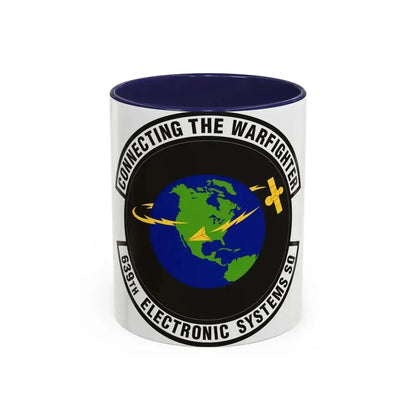 639th Electronic Systems Squadron (U.S. Air Force) Accent Coffee Mug 11oz Navy - Go Mug Yourself