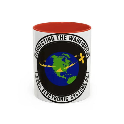639th Electronic Systems Squadron (U.S. Air Force) Accent Coffee Mug 11oz Red - Go Mug Yourself