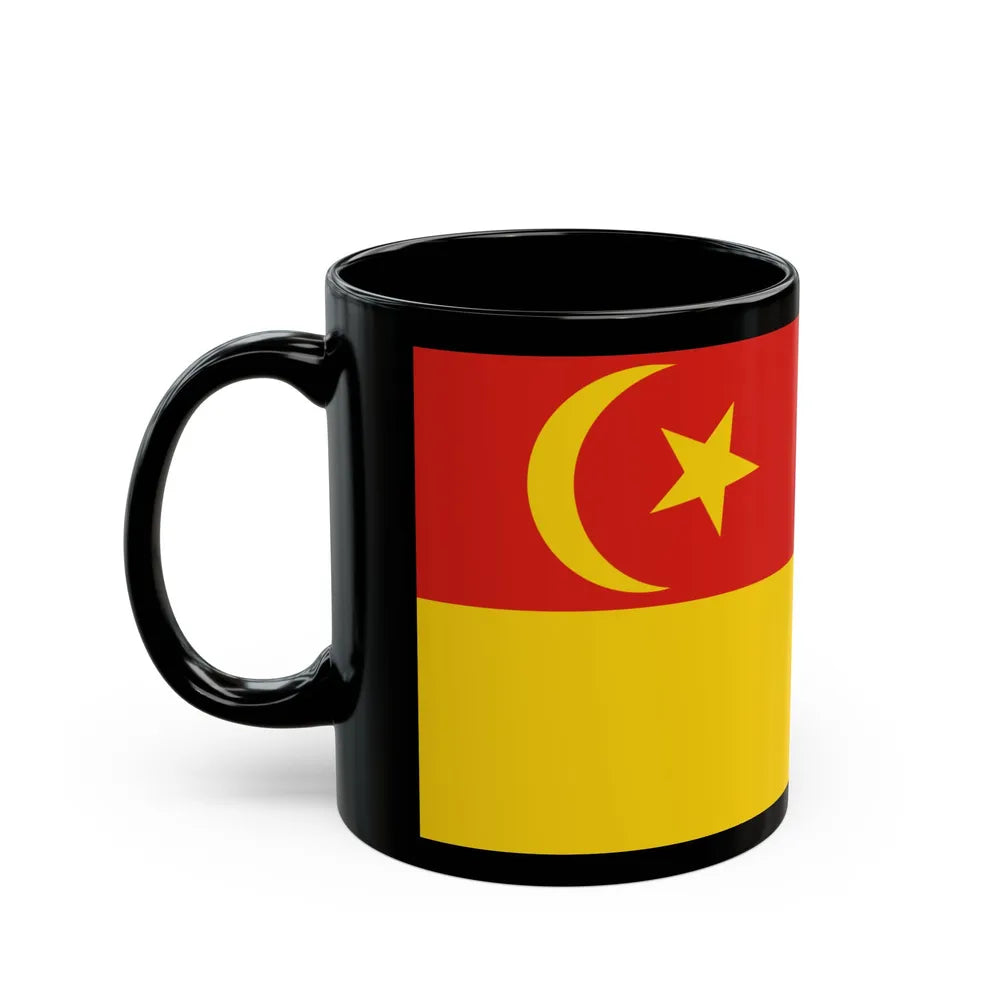 Flag of Selangor pre 1965 Malaysia - Black Coffee Mug-Go Mug Yourself