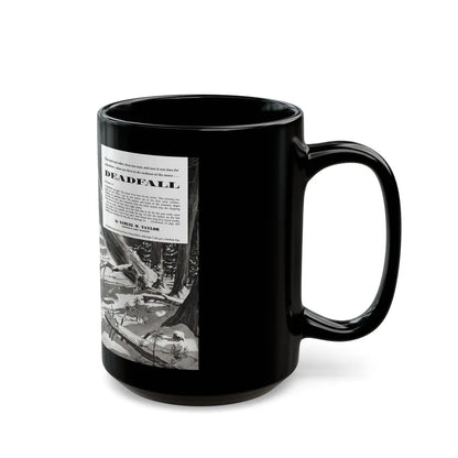 Deadfall, Adventure magazine, March 1958 - Black Coffee Mug-Go Mug Yourself