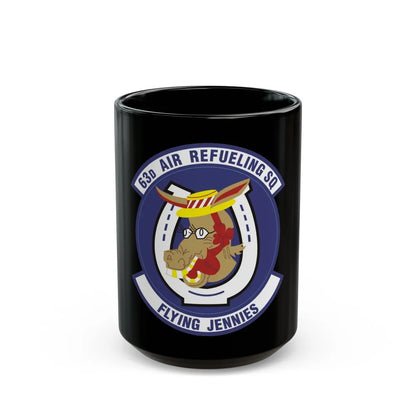 63d Air Refueling Squadron (U.S. Air Force) Black Coffee Mug-15oz-Go Mug Yourself