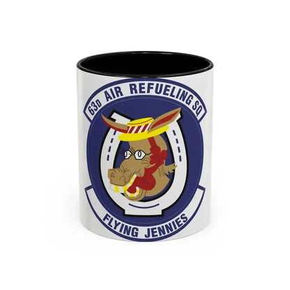 63d Air Refueling Squadron (U.S. Air Force) Accent Coffee Mug 11oz Black - Go Mug Yourself