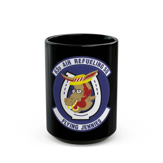 63d Air Refueling Squadron (U.S. Air Force) Black Coffee Mug 15oz - Go Mug Yourself