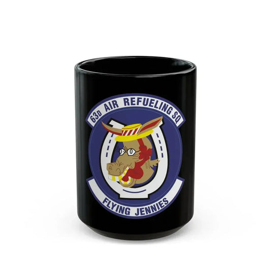 63d Air Refueling Squadron (U.S. Air Force) Black Coffee Mug 15oz - Go Mug Yourself