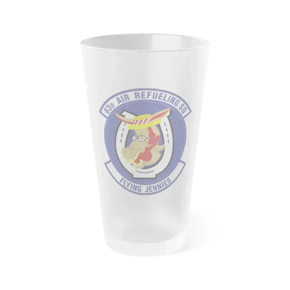 63d Air Refueling Squadron (U.S. Air Force) Frosted Pint Glass 16oz Default Title - Go Mug Yourself