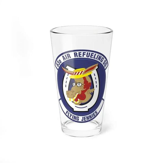 63d Air Refueling Squadron (U.S. Air Force) Pint Glass 16oz 16oz - Go Mug Yourself