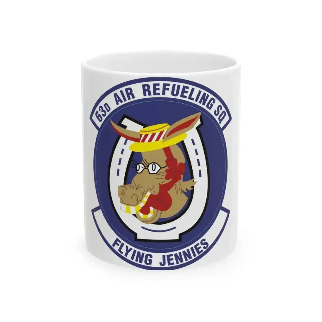 63d Air Refueling Squadron (U.S. Air Force) White Coffee Mug 11oz - Go Mug Yourself