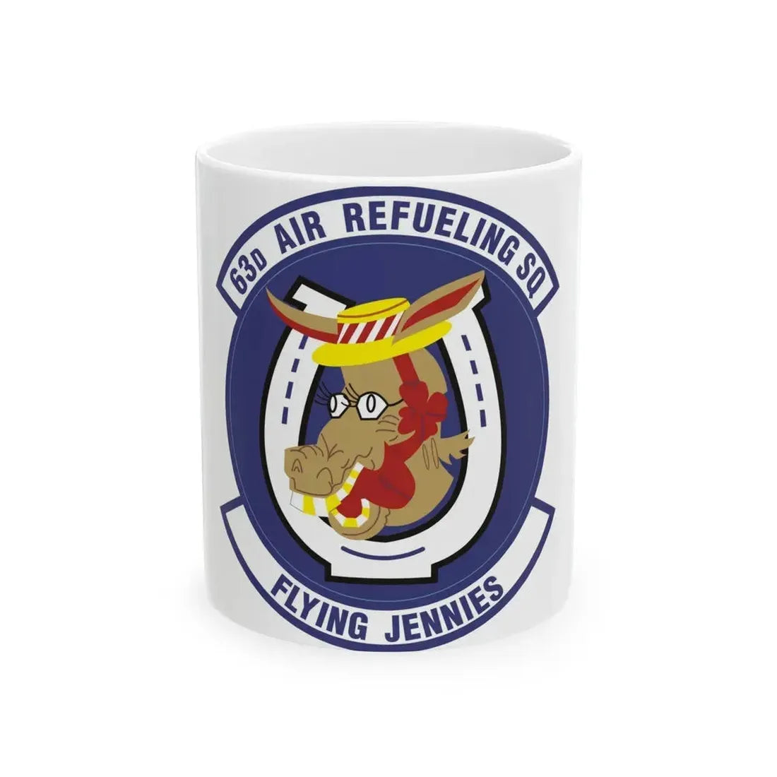 63d Air Refueling Squadron (U.S. Air Force) White Coffee Mug - Go Mug Yourself