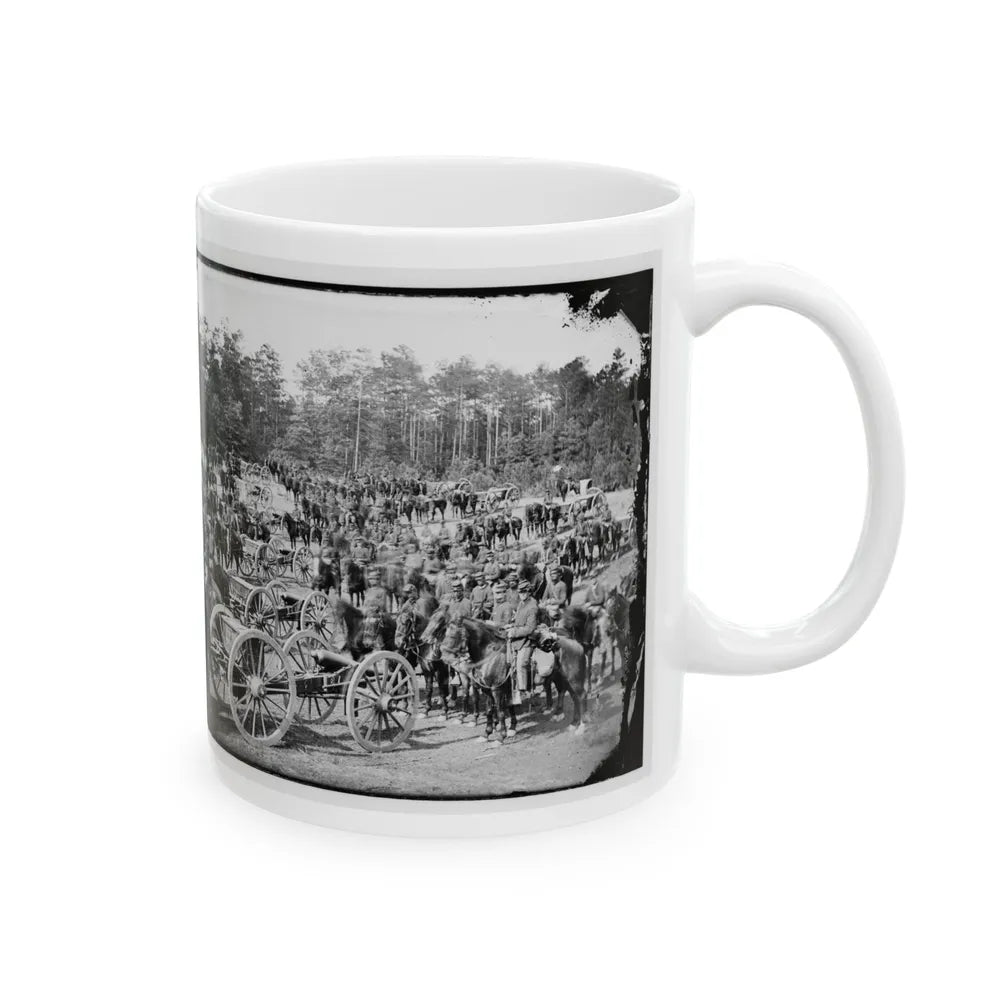 Fair Oaks, Va., Vicinity. Battery M., 2d U.S. Artillery, Commanded By Capt. Henry Benson (U.S. Civil War) White Coffee Mug-Go Mug Yourself