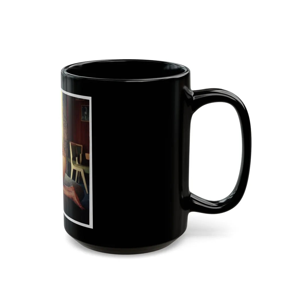 Jayne Mansfield #223 (Vintage Female Icon) Black Coffee Mug-Go Mug Yourself