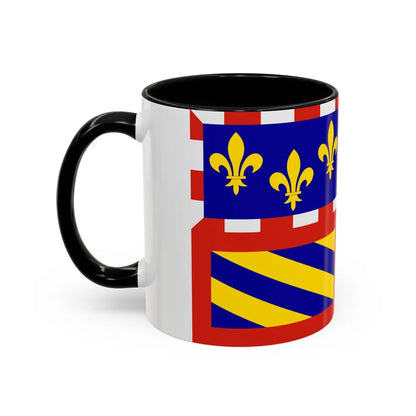 Flag of Bourgogne France - Accent Coffee Mug-Go Mug Yourself