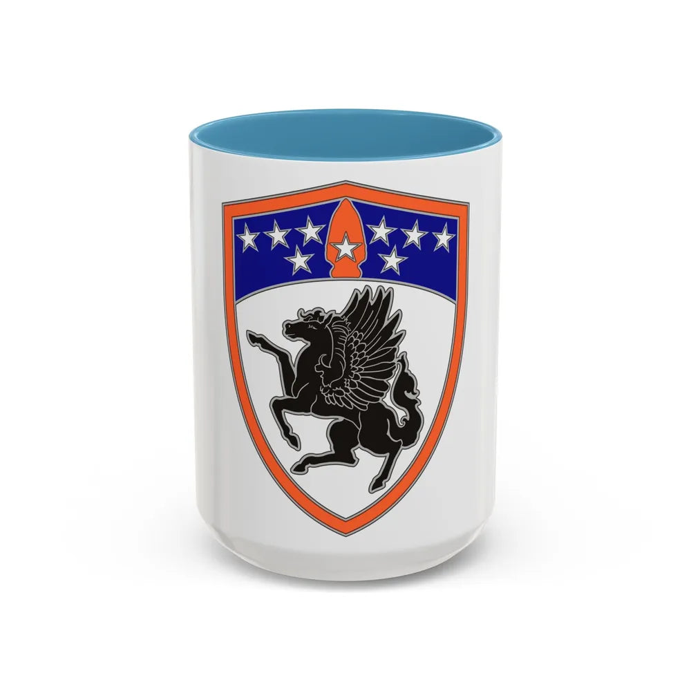 63rd Aviation Brigade (U.S. Army) Accent Coffee Mug-15oz-Light Blue-Go Mug Yourself