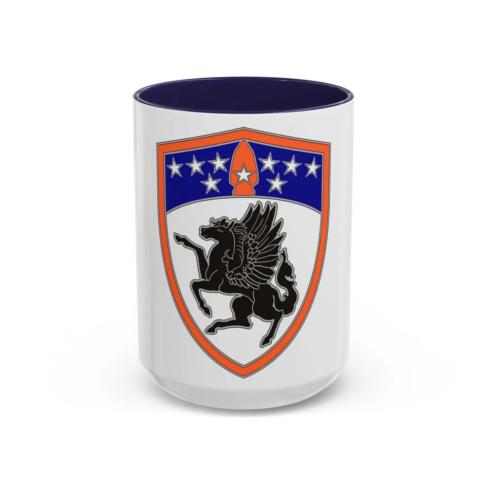 63rd Aviation Brigade (U.S. Army) Accent Coffee Mug-15oz-Navy-Go Mug Yourself