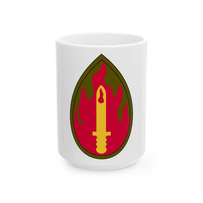 63rd Infantry Division SSI (U.S. Army) White Coffee Mug-15oz-Go Mug Yourself