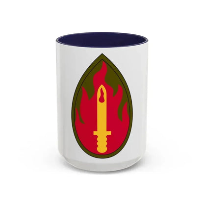 63rd Infantry Division SSI (U.S. Army) Accent Coffee Mug 15oz Navy - Go Mug Yourself