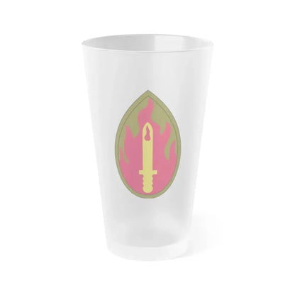 63rd Infantry Division SSI (U.S. Army) Frosted Pint Glass 16oz Default Title - Go Mug Yourself