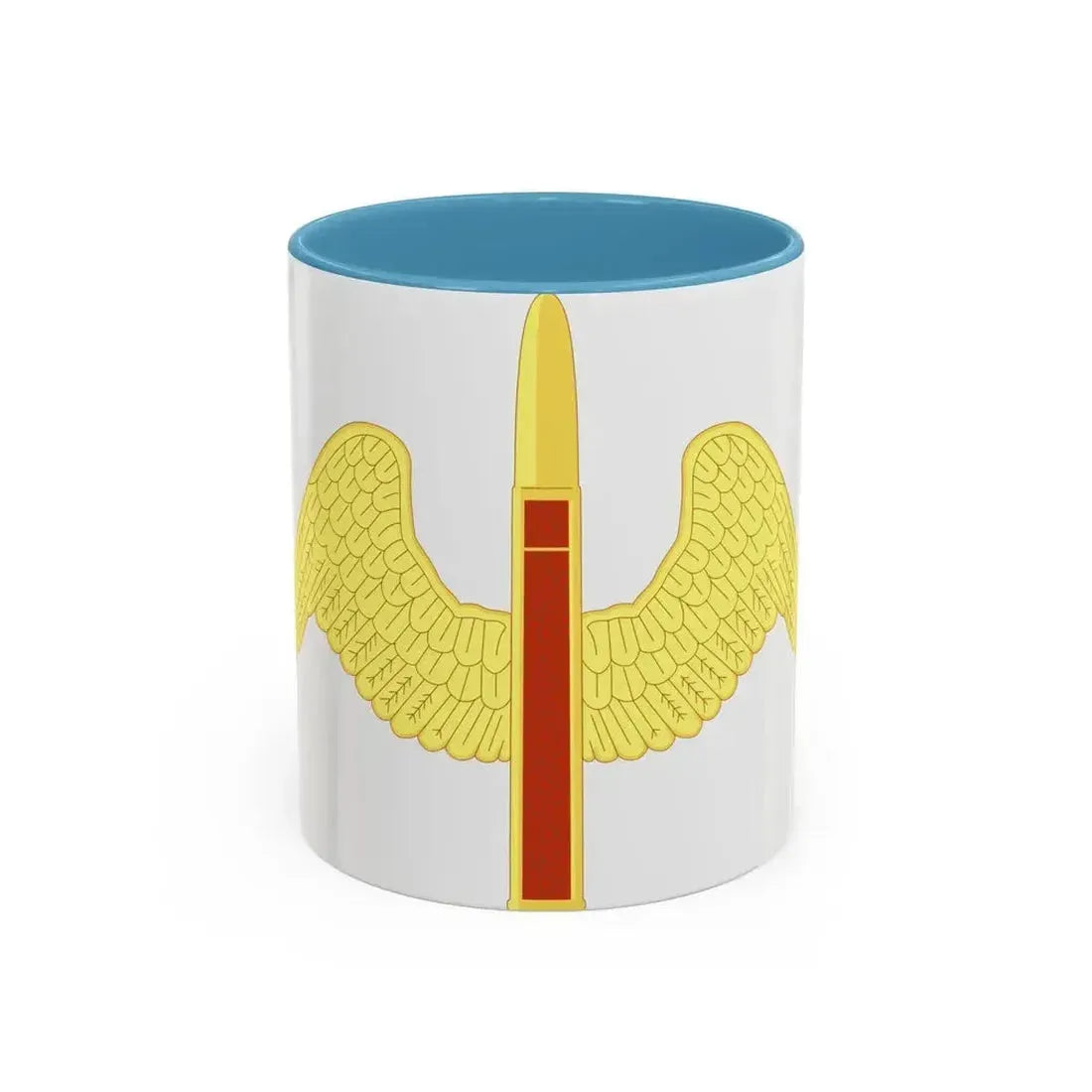 64 Antiaircraft Artillery Battalion (U.S. Army) Accent Coffee Mug 11oz Light Blue - Go Mug Yourself