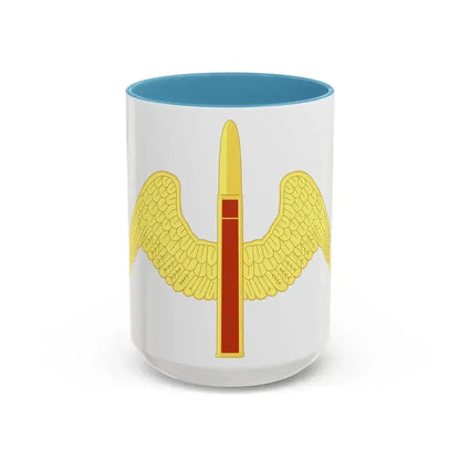 64 Antiaircraft Artillery Battalion (U.S. Army) Accent Coffee Mug 15oz Light Blue - Go Mug Yourself