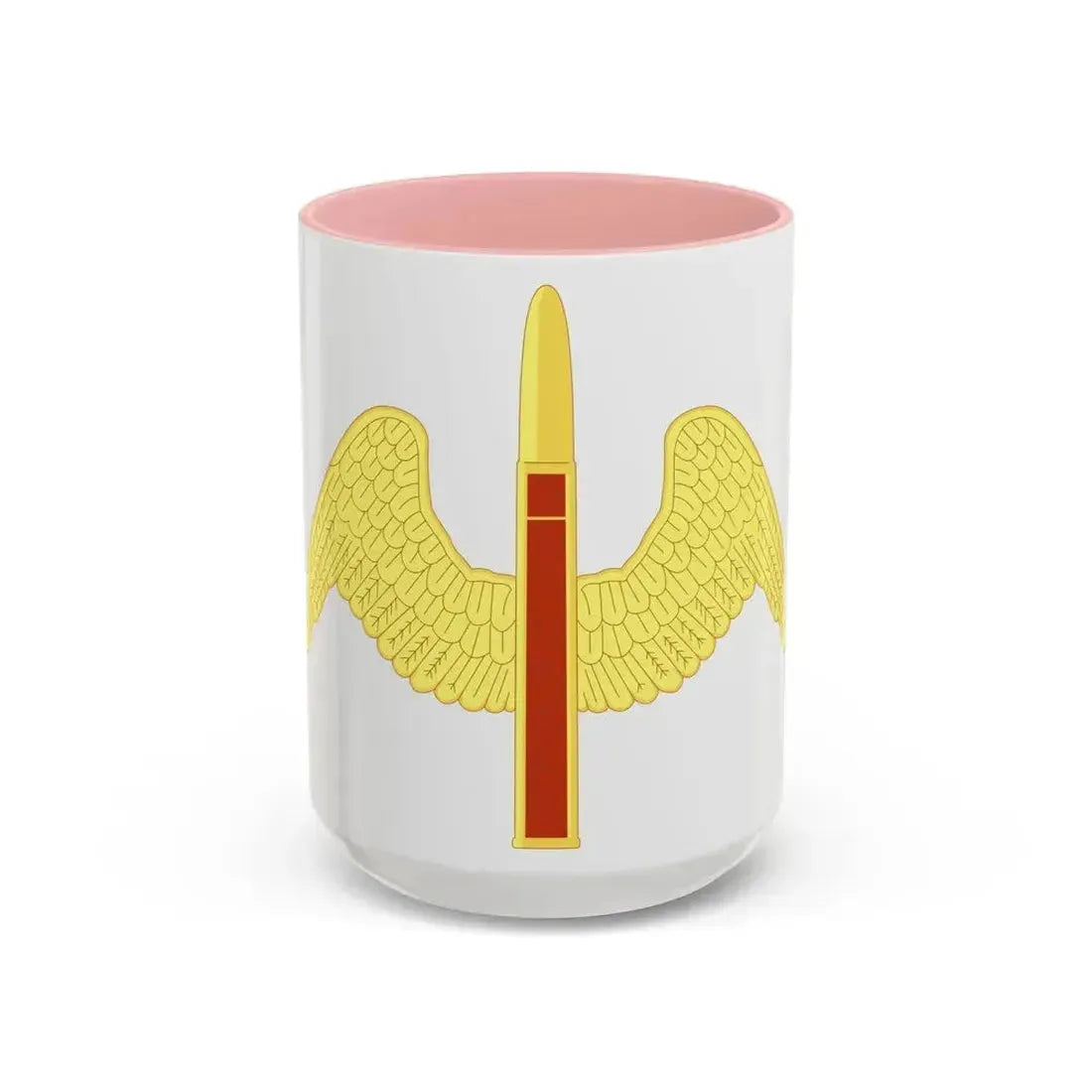 64 Antiaircraft Artillery Battalion (U.S. Army) Accent Coffee Mug 15oz Pink - Go Mug Yourself
