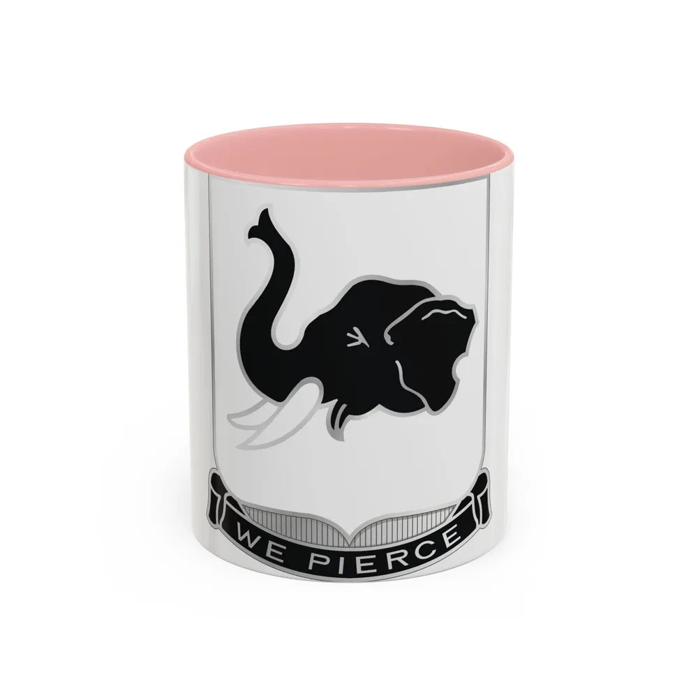 64 Armor Regiment (U.S. Army) Accent Coffee Mug-11oz-Pink-Go Mug Yourself