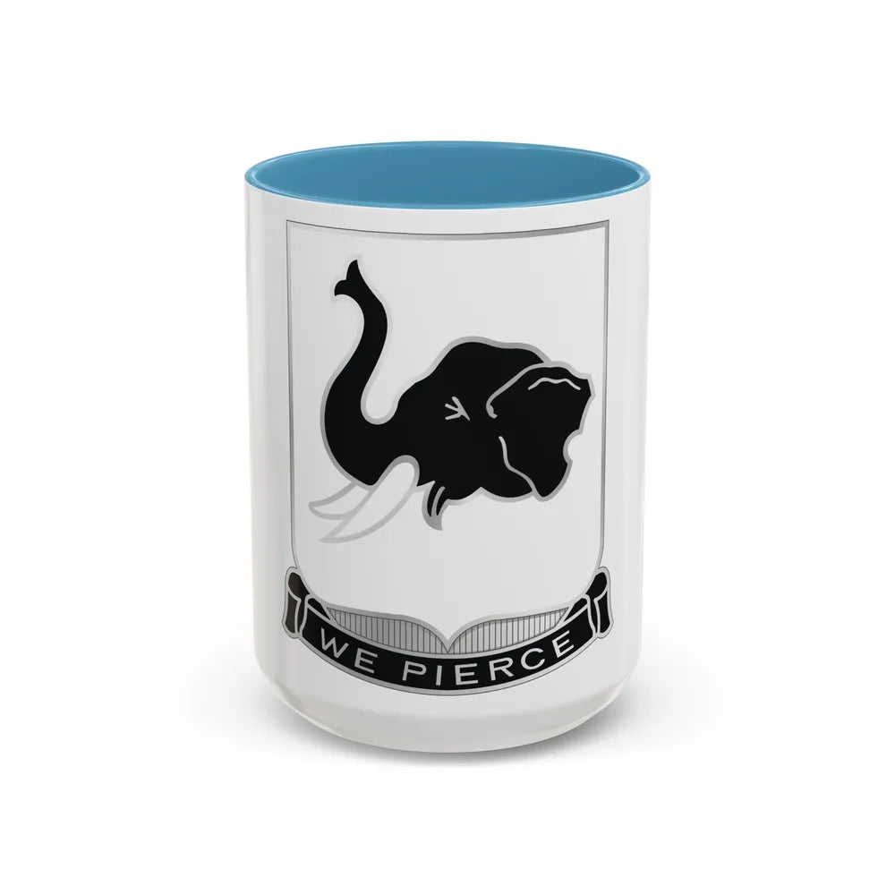 64 Armor Regiment (U.S. Army) Accent Coffee Mug-15oz-Light Blue-Go Mug Yourself