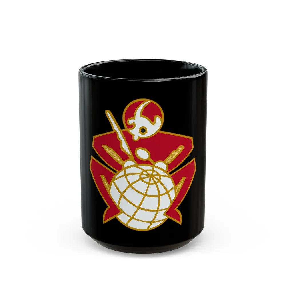 64 Engineer Battalion (U.S. Army) Black Coffee Mug-15oz-Go Mug Yourself