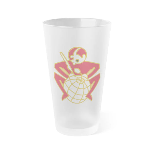 64 Engineer Battalion (U.S. Army) Frosted Pint Glass 16oz-Go Mug Yourself