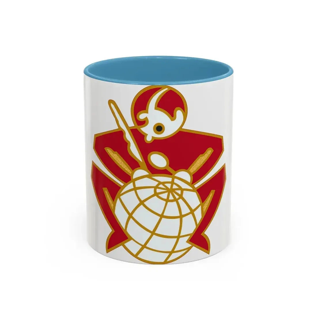 64 Engineer Battalion (U.S. Army) Accent Coffee Mug 11oz Light Blue - Go Mug Yourself