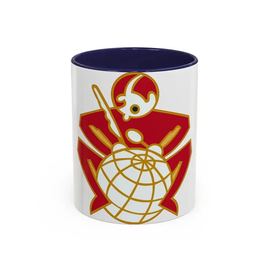 64 Engineer Battalion (U.S. Army) Accent Coffee Mug 11oz Navy - Go Mug Yourself