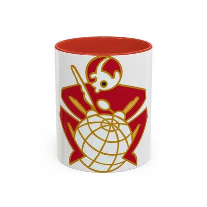 64 Engineer Battalion (U.S. Army) Accent Coffee Mug 11oz Red - Go Mug Yourself