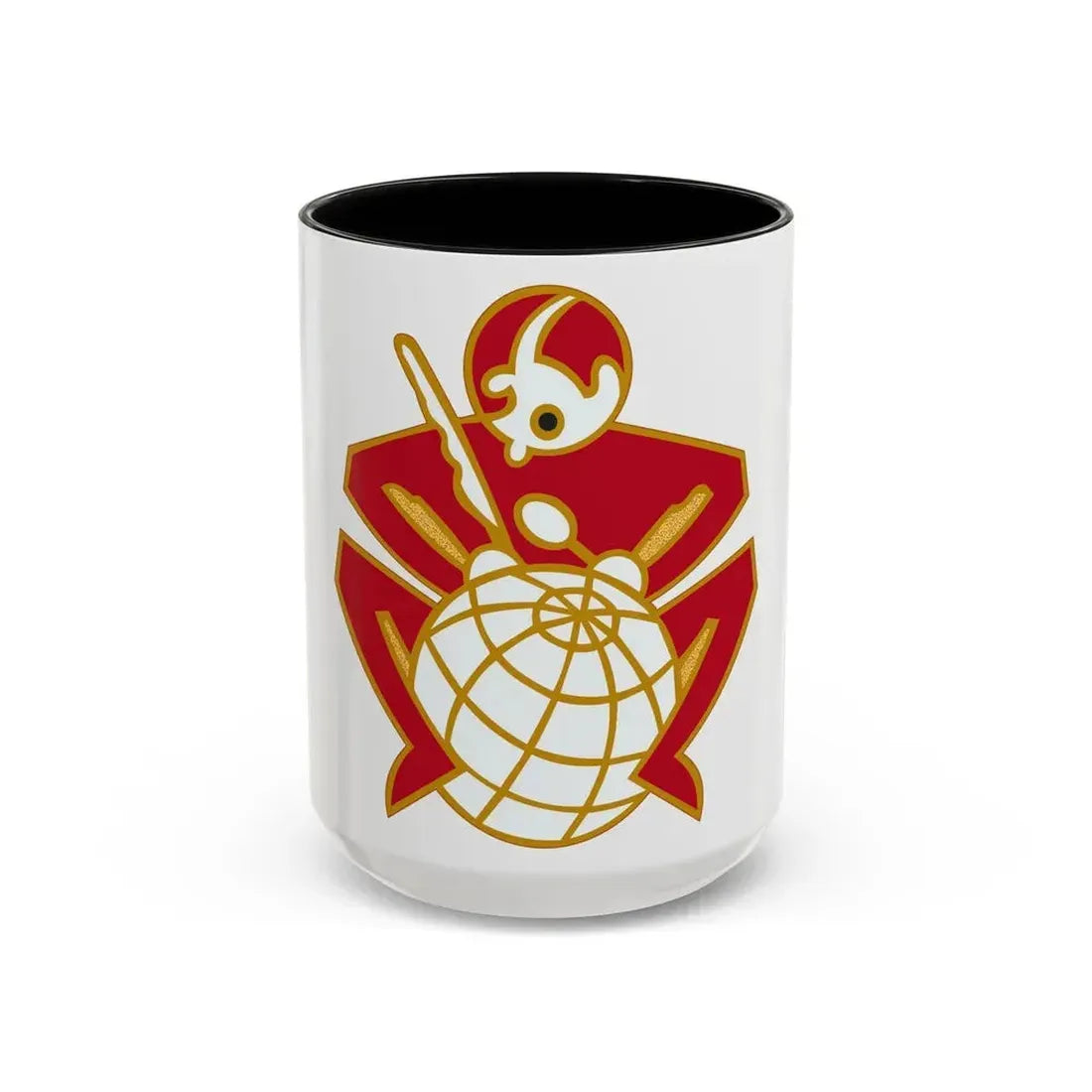 64 Engineer Battalion (U.S. Army) Accent Coffee Mug 15oz Black - Go Mug Yourself