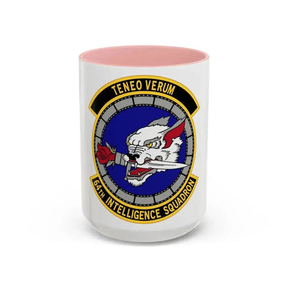 64 Intelligence Squadron AFRC (U.S. Air Force) Accent Coffee Mug 15oz Pink - Go Mug Yourself