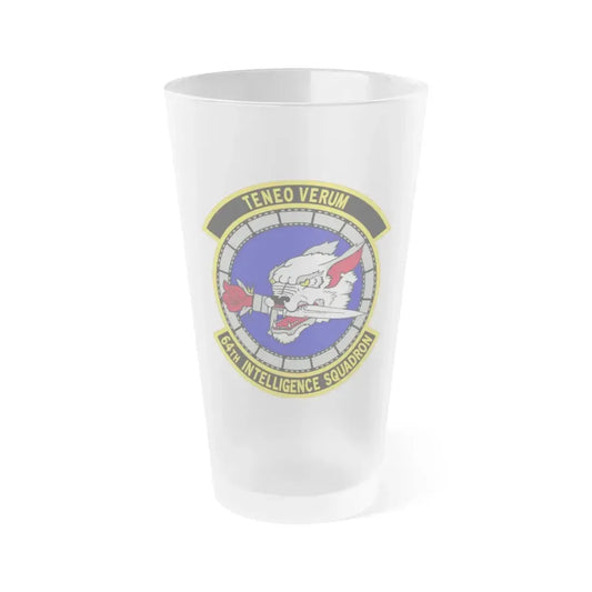 64 Intelligence Squadron AFRC (U.S. Air Force) Frosted Pint Glass 16oz 16oz Frosted - Go Mug Yourself