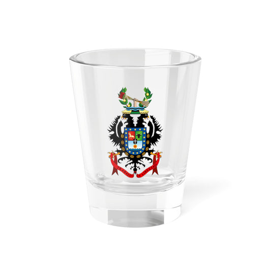 Escudo oficial de Casanare (Colombia) (Coat of Arms) Shot Glass 1.5oz